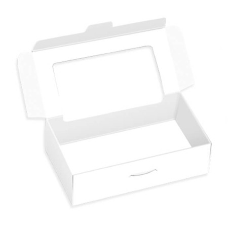 Caja blanca con ventana 18x9x4cm