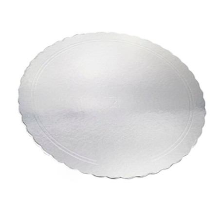 Base tarta 24cmx3mm Plata ondulada