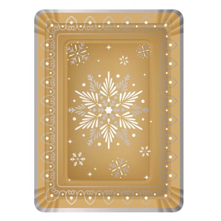 BANDEJA CARTON ORO 25X34CM