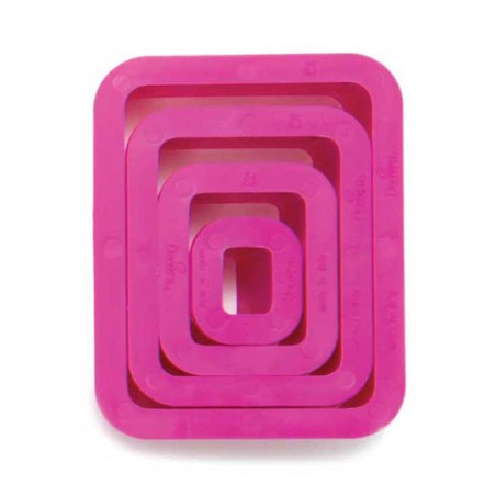 Set 4 cortadores rectangulares