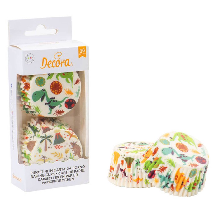Cápsulas para cupcakes - Dinosaurios 36und