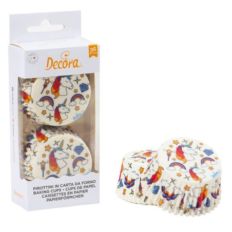 Cápsulas de papel- Unicornio 36 und