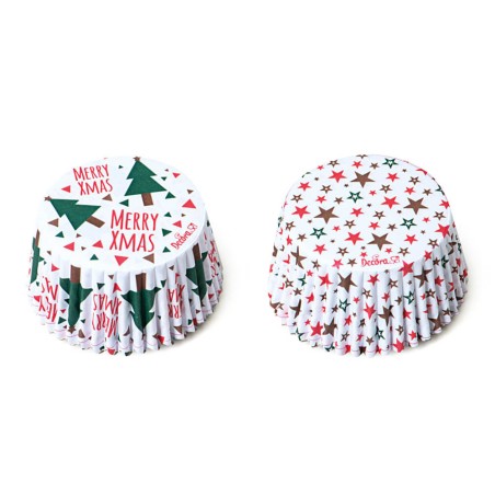 Cápsulas de papel Navidad - Arbol/Estrellas