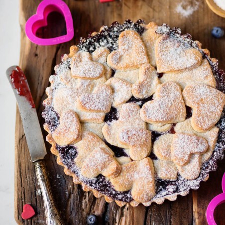 Cortadores de galletas corazón 4und