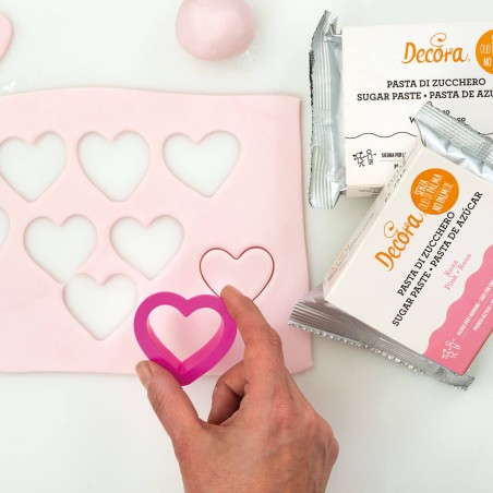 Cortadores de galletas corazón 4und