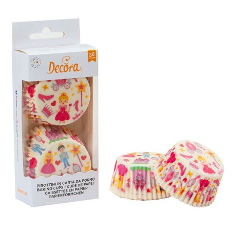 Cápsulas para cupcakes - Princesas 36und