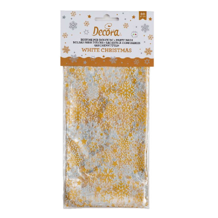 Bolsas para dulces navideños 12.5x24cm