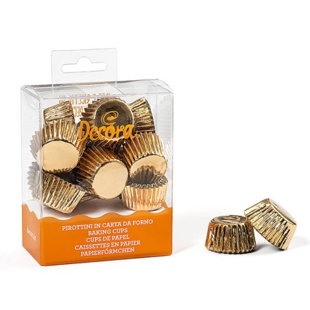 Cápsulas para bombones oro 180und