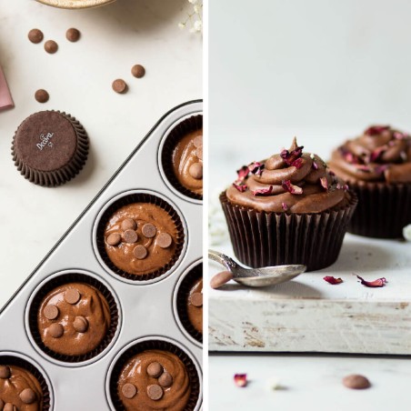 Cápsulas para cupcakes azules 75und