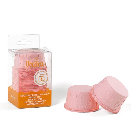 Cápsulas de papel onduladas- rosa 25und