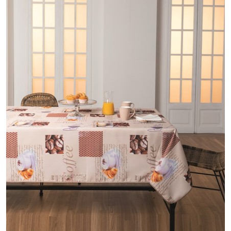 Mantel antimanchas coffee 150x200cm