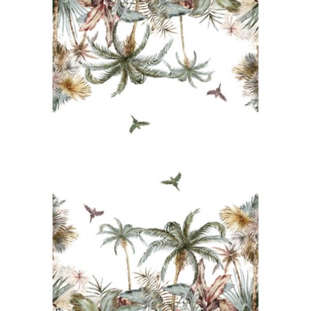 Mantel antimanchas selva 150x150cm