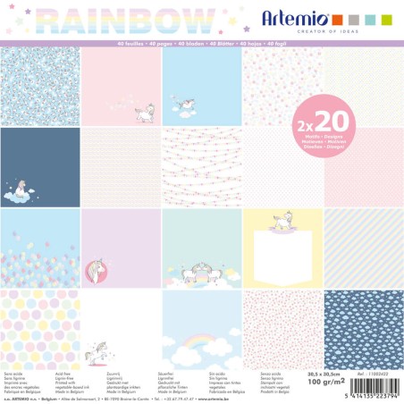 PAPELES DECORADOS - BLOCK RAINBOW 40 UND