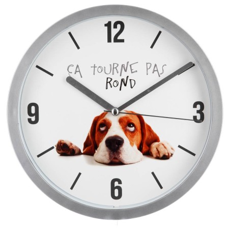 RELOJ DE PARED 22CM PERRITOS