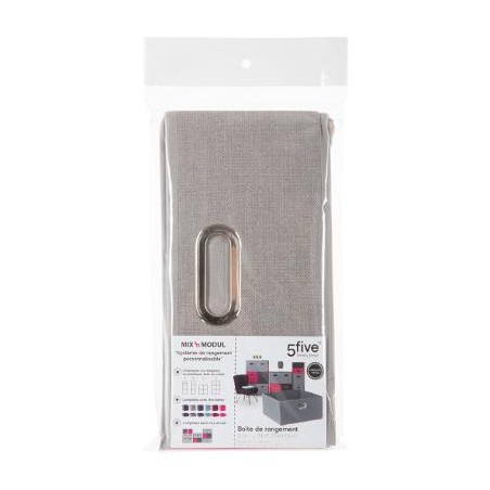 CESTA ALMACENAJE BEIGE 31X15CM