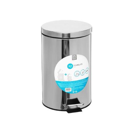 PAPELERA COCINA 12L INOX