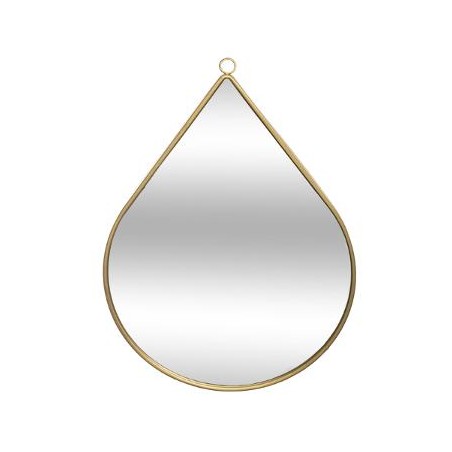 ESPEJO DECORATIVO 28X39CM GOTA METAL
