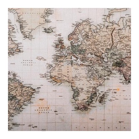 BAÚL DECORACIÓN - MAPAMUNDI 56X34X29