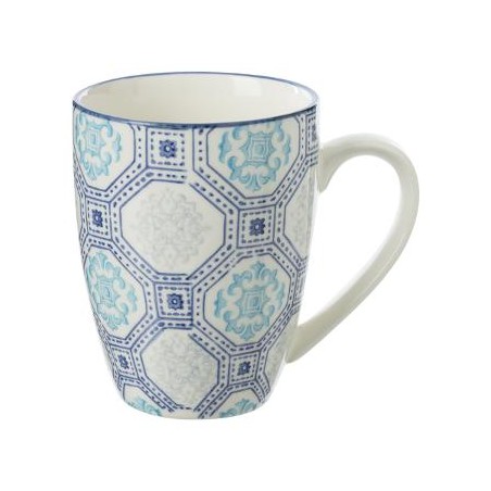 TAZA 340ML AZUL ETNICO 