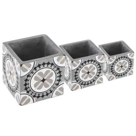 MACETA CUADRADA - AZULEJO 10X11CM