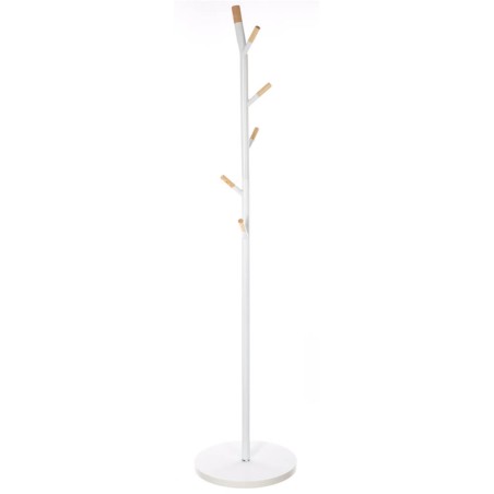 PERCHERO DE PIE - BLANCO/MADERA