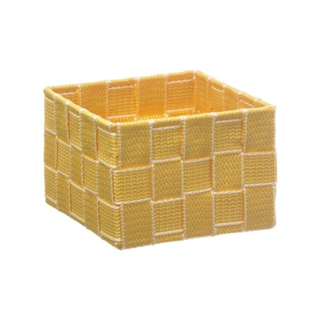 CESTO ORDENACIÓN MOSTAZA 28X10CM
