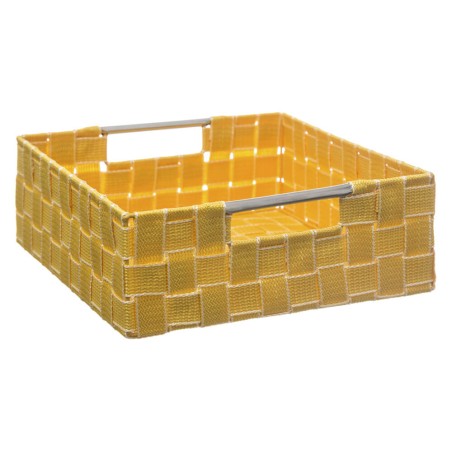 CESTO ORDENACIÓN MOSTAZA 13X9CM