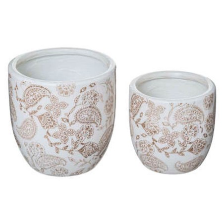 MACETA CERAMICA FOLK 15X15CM