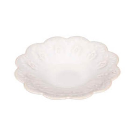 Vacía bolsillos cerámica blanco 12,5x2,5cm