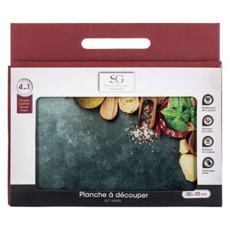 Tabla de corte cristal 20x30cm Pasta