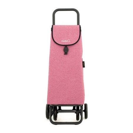 Carro de la compra 4 ruedas - rosa jaspeado