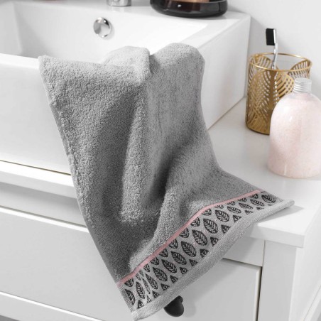 TOALLA DE BAÑO 30X50CM GRIS CENEFA