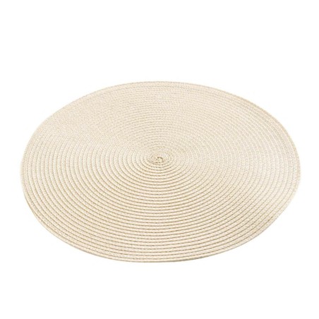 MANTEL INDIVIDUAL REDONDO 35CM NATURAL