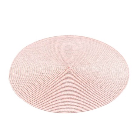 MANTEL INDIVIDUAL REDONDO 35CM ROSA