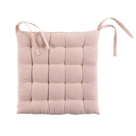 COJIN SILLA - 40X40CM REVERSIBLE ROSA/GRIS