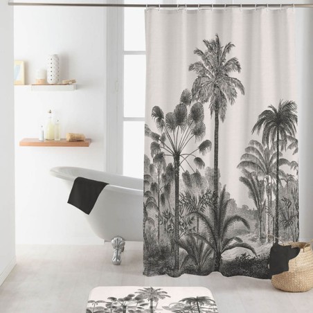 CORTINA 180X200CM PALMERAS BAÑO 