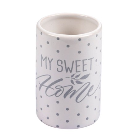 JUEGO DE BAÑO- LUNARES 3 PIEZAS BLANCO