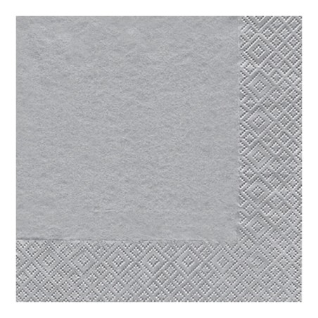 20 SERVILLETAS DE PAPEL - PLATA COCTEL