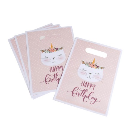 6 BOLSAS DE PAPEL - CORONA BIRTHDAY