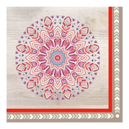 20 SERVILLETAS DE PAPEL DECORADAS - MANDALA