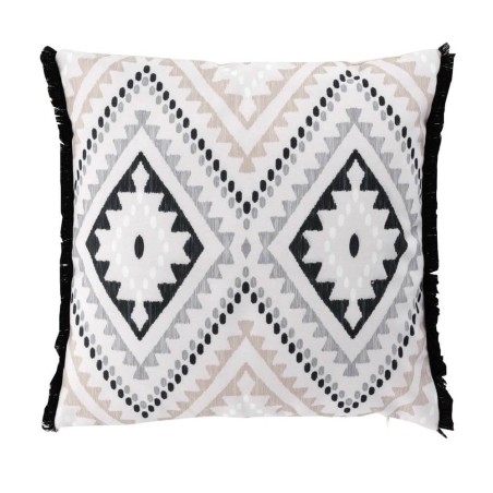 FUNDA COJIN ROMBOS FLECOS 40X40CM 