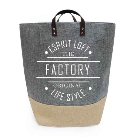 CESTO ROPA 50CM YUTE TELA