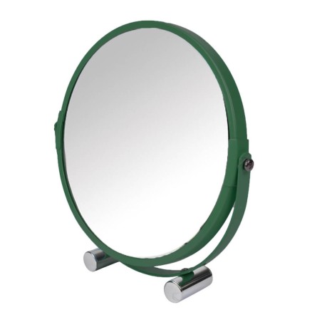 ESPEJO AUMENTO 17CM VERDE METAL