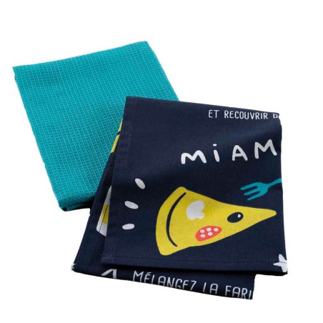 2 PAÑOS DE COCINA - MINI CHEF ABEJA