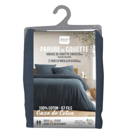 FUNDA NORDICA AZUL 220X240CM 