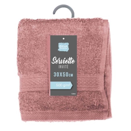 TOALLA TOCADOR 30X50CM ROSA