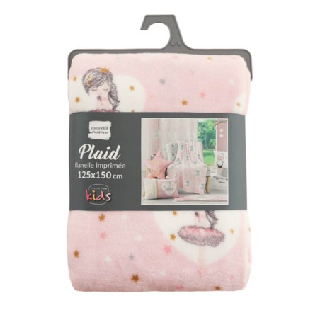 Manta infantil rosa 125x150cm