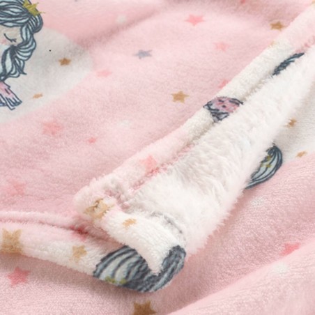 Manta infantil rosa 125x150cm