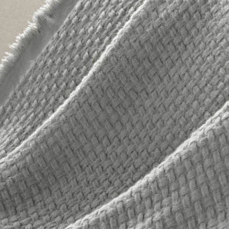 Manta gris flecos 125x150cm