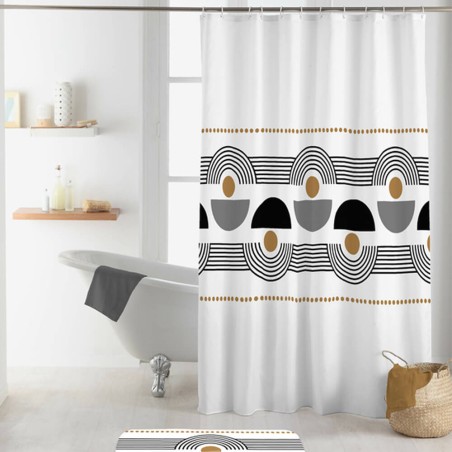 Cortina de ducha con ganchos - Menphis 180x200cm